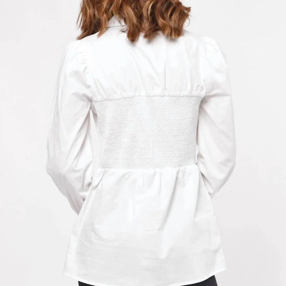 Greylin Rouched Button Up - Picture 2 of 5